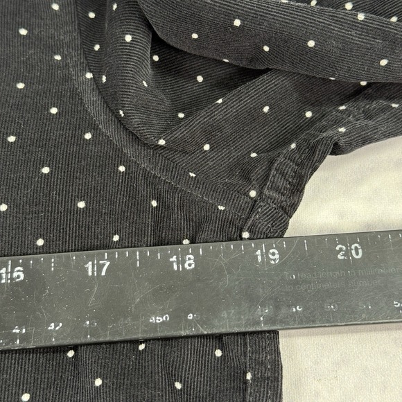 Frank & Eileen FRANK Shirt Size XS Black Corduroy Polka Dot Button-Up Cotton - Picture 8 of 16